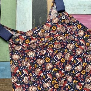 NWT Duluth XXL x33” Heirloom Gardening Bib Overalls Dusk Blue Fall Hedgehog